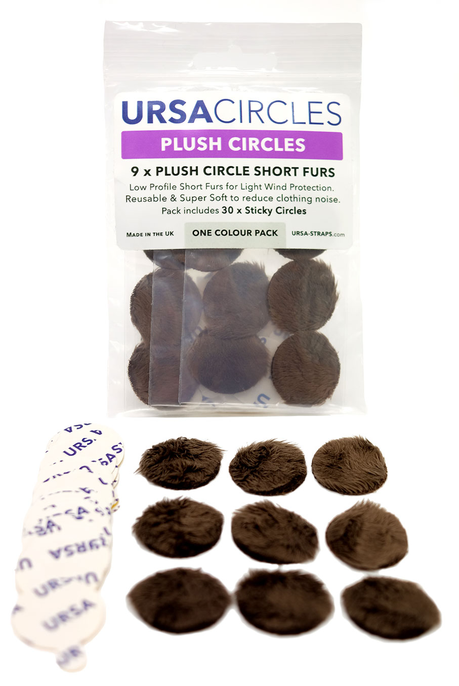 URSA Straps - Plush Circles brown